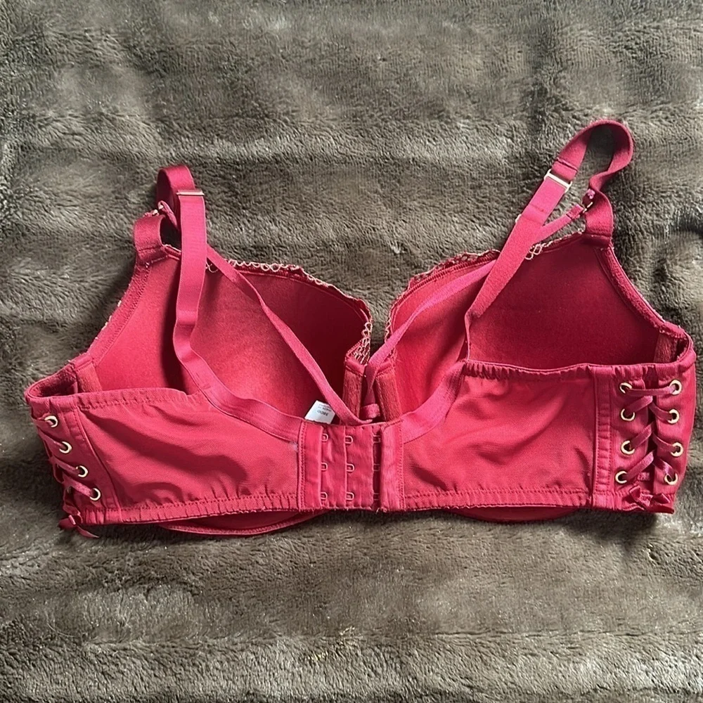 CACIQUE Boost Balconette Dark Red Sz 38DD